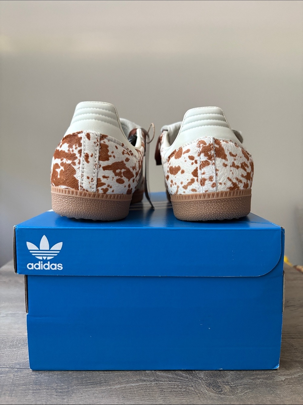 adidas Cow Print Samba Long Tongue Sneaker - Picture 11 of 14